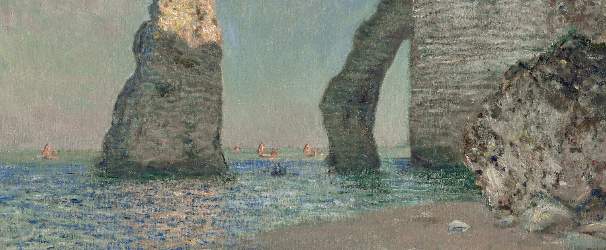 Cliffs at Étretat, Claude Monet