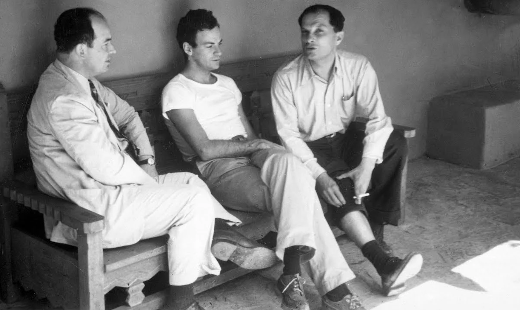 John Von Neumann, Richard Feynman & Stanislaw Ulam together at Bandelier National Monument